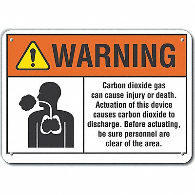LYLE LCU60014NA14X10 Alum Auth Personnel Warning Sign 10x14in