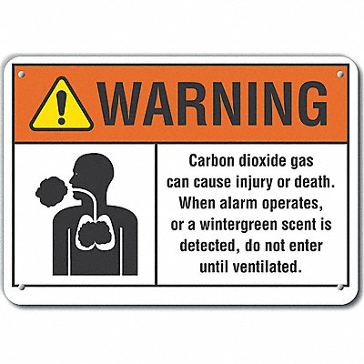 LYLE LCU60016NA14X10 Alum Auth Personnel Warning Sign 10x14in