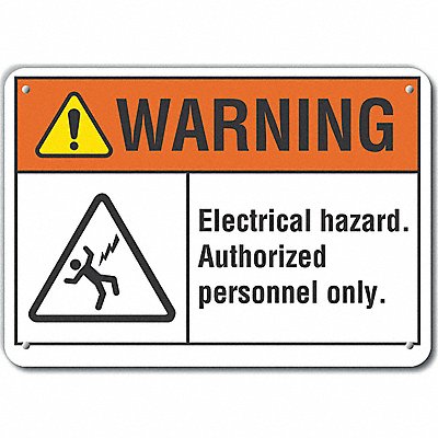 LYLE LCU60021RA10X7 Danger Sign 7 in x 10 in Aluminum