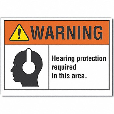 LYLE LCU60030ED10x7 Warning Sign 7inx10in Non-PVC Polymer