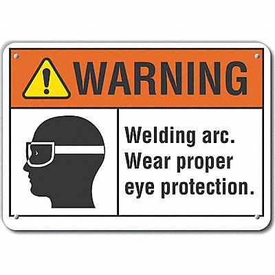 LYLE LCU60032NA10X7 Danger Sign 7 in x 10 in Aluminum