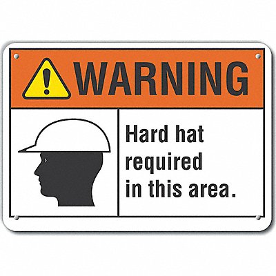LYLE LCU60034NA10X7 Danger Sign 7 in x 10 in Aluminum