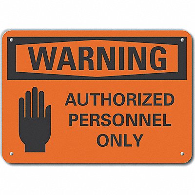 LYLE LCU60042NA10X7 Danger Sign 7 in x 10 in Aluminum