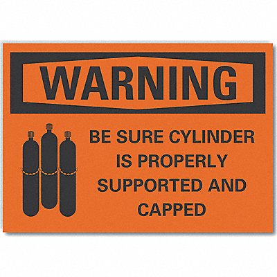 LYLE LCU60050ED10x7 Warning Sign 7in x 10in Non-PVC Polymer