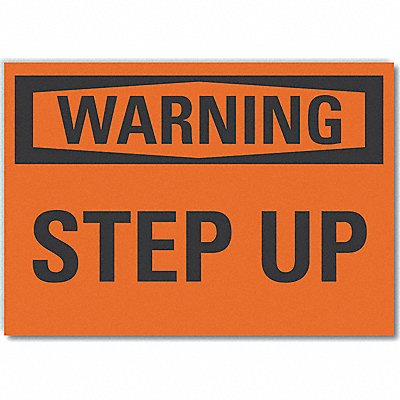 LYLE LCU60072RD5X35 Steps Warning Reflective Label 3.5in x 5in