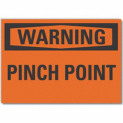 LYLE LCU60079RD7X5 Pinch Point Warning Reflective Label 5inx7in