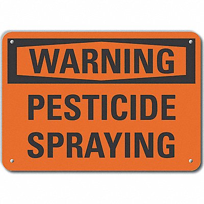 LYLE LCU60095NP14X10 Pesticide Warning Sign 10x14in Plastic
