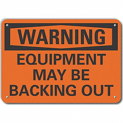 LYLE LCU60110NA10X7 Alum Traffic Safety Warning Sign 7x10in