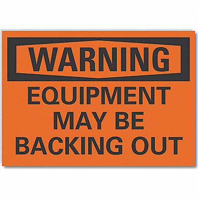 LYLE LCU60110RD10X7 Traffic Safety Warn Reflective Label 7inx10in