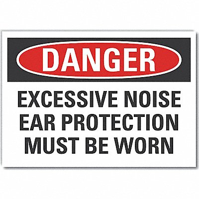 LYLE LCU40605ED14x10 Danger Sign 10in x 14in Non-PVC Polymer