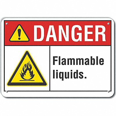 LYLE LCU40017NA10X7 Danger Sign 7 in x 10 in Aluminum