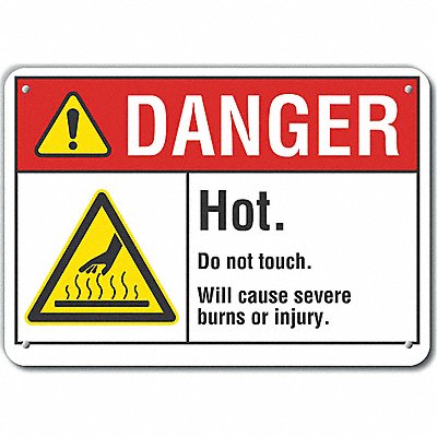 LYLE LCU40028NA10X7 Danger Sign 7 in x 10 in Aluminum
