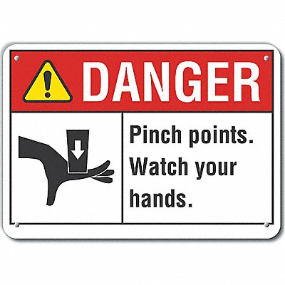 LYLE LCU40165NA10X7 Danger Sign 7 in x 10 in Aluminum
