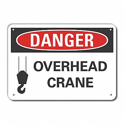 LYLE LCU40256NA10X7 Danger Sign 7 in x 10 in Aluminum