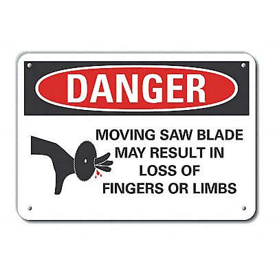 LYLE LCU40266NA10X7 Danger Sign 7 in x 10 in Aluminum