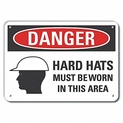 LYLE LCU40288NA10X7 Danger Sign 7 in x 10 in Aluminum