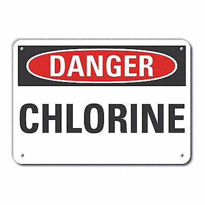 LYLE LCU40316NA10X7 Danger Sign 7 in x 10 in Aluminum