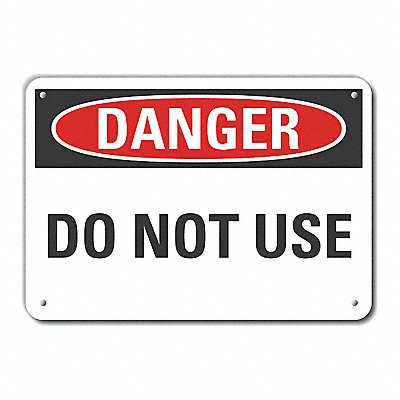 LYLE LCU40332NA10X7 Accident Prevention Danger Sign 7x10in