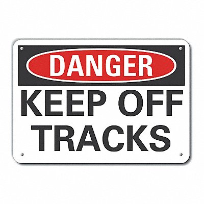LYLE LCU40376NA14X10 Alum Keep Off Danger Sign 10x14in Alum