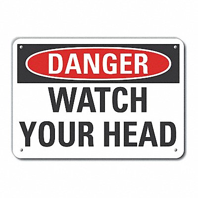 LYLE LCU40381RA10X7 Danger Sign 7 in x 10 in Aluminum