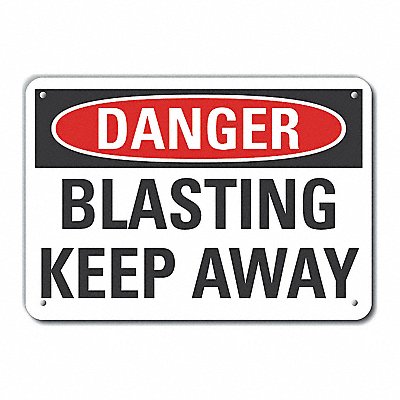 LYLE LCU40403NA10X7 Danger Sign 7 in x 10 in Aluminum