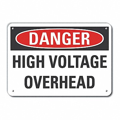 LYLE LCU40446NA10X7 Danger Sign 7 in x 10 in Aluminum