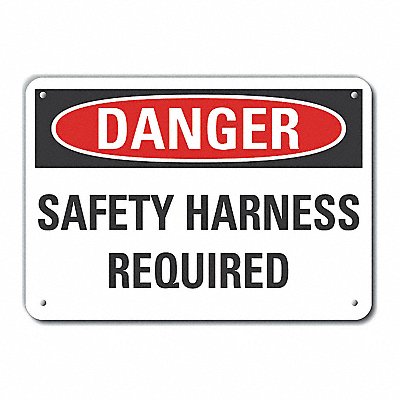 LYLE LCU40466NP14X10 Plastic Fall Danger Sign 10x14in Plastic
