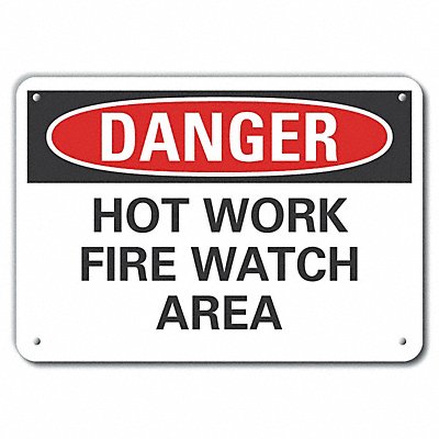LYLE LCU40473NA10X7 Danger Sign 7 in x 10 in Aluminum