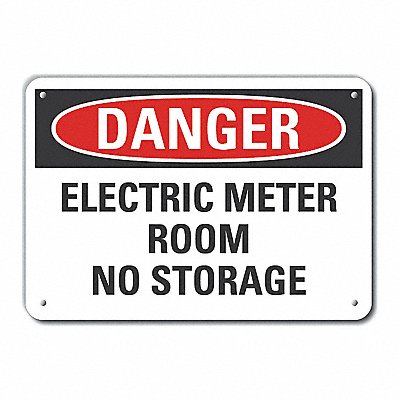 LYLE LCU40506NP10X7 Elec Panel Danger Sign 7x10in Plastic