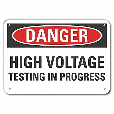 LYLE LCU40522NP10X7 High Voltage Danger Sign 7x10in Plastic
