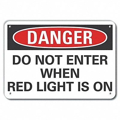 LYLE LCU40527NA10X7 Alum Personal Safety Danger Sign 7x10in