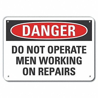 LYLE LCU40556NP10X7 Machine Operation Danger Sign 7x10in