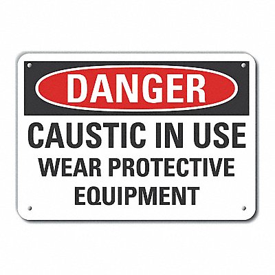 LYLE LCU40582NA10X7 Danger Sign 7 in x 10 in Aluminum