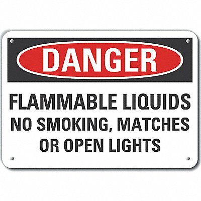 LYLE LCU40653NA10X7 Danger Sign 7 in x 10 in Aluminum