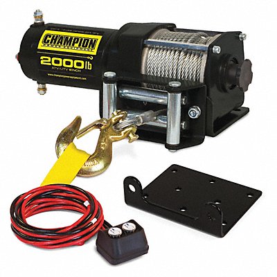 CHAMPION POWER EQUIPMENT 12003 Utility Winch Kit 12V 2000 lb