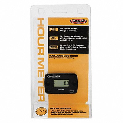 HARDLINE PRODUCTS HR80632 Hour Meter for Gasoline Engine