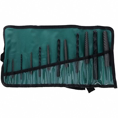 CHICAGO-LATROBE 65040 Screw Extractor Set 12pc HSS Pouch