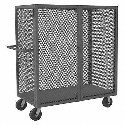 DURHAM MFG HTL4474DD95 Cage Truck Grey w/ Pad Lockable Doors