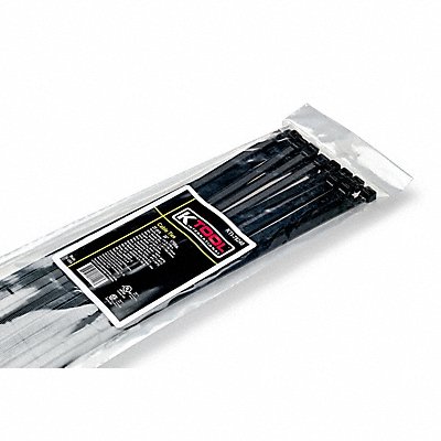 TRITON PRODUCTS ZT24BK Wire Tie Black 24 175 lb.Tensile PK25