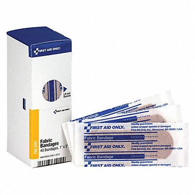 FIRST AID ONLY FAE3101 Strip Bandages 3 x1 Fabric
