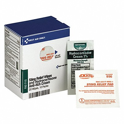 FIRST AID ONLY FAE7115 Topical Anti-Itch Cream/Wipes 30ct