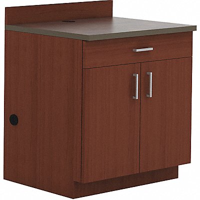 SAFCO 1701MH Base Cabinet 1 Drawer Mahogany