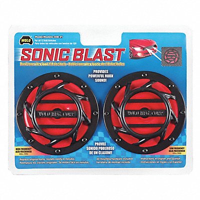 WOLO 3082T Vehicle Disc Horn Set 4-3/4 L x 3 W