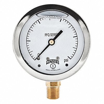 WINTERS PFQ812R1 Qual Ss/Br Gauge 2.5 1/4Lm 5000Psi