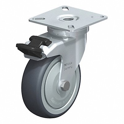 BLICKLE LPATPA75KFFI Swivel Plate Caster TPR Rubbr 3-1/8 Brake