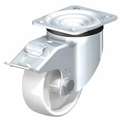 BLICKLE LKPO100G1FI Swivl Plte Castr White Nyln 4 Brake