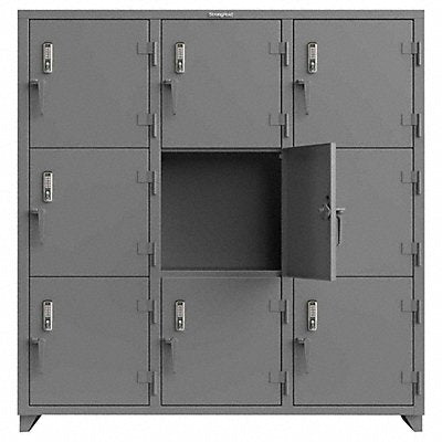 STRONG HOLD 669D243TEKL Locker 72 W 24 D 75 H Assembled