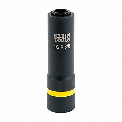 KLEIN TOOLS 66011 2-in-1 Impact Socket 1/2 x 3/8-Inch