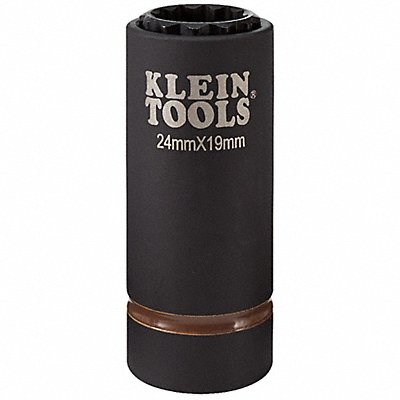 KLEIN TOOLS 66052E Metric 2-in-1 Socket 24 x 19 mm