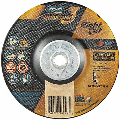 NORTON 66252846246 Depressed Centre Wheel